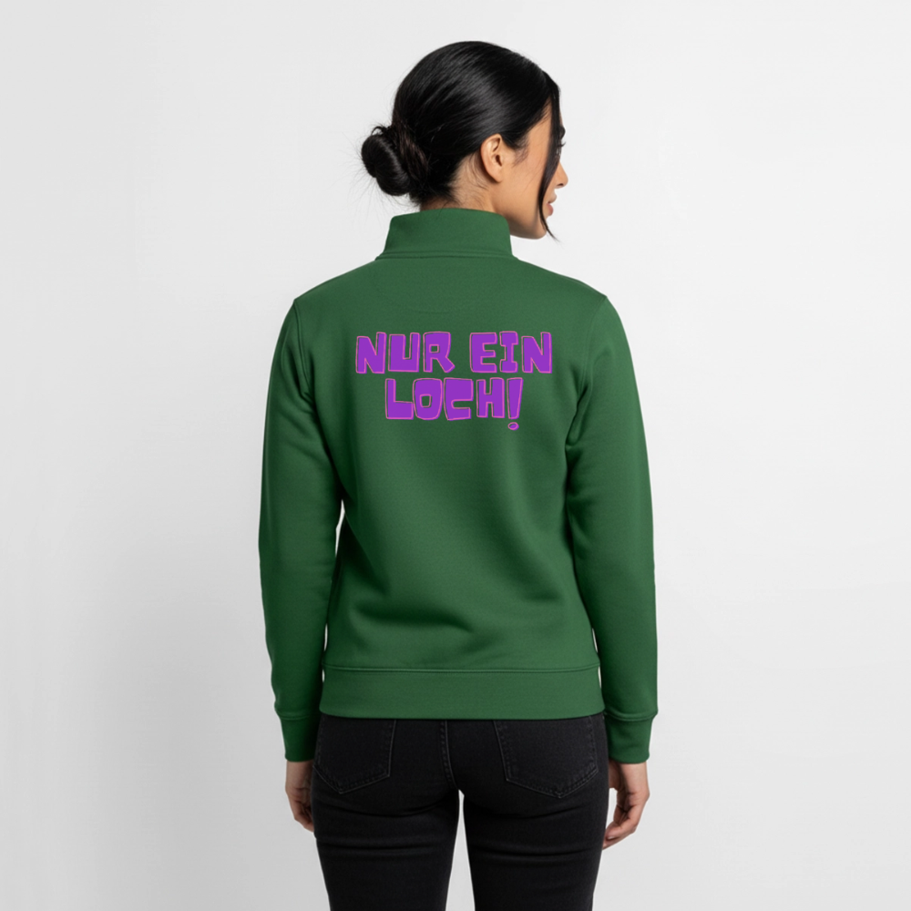 Nur ein Loch! | Kink Fetish Pride Zip Sweatshirt von Stanley/Stella - Flaschengrün