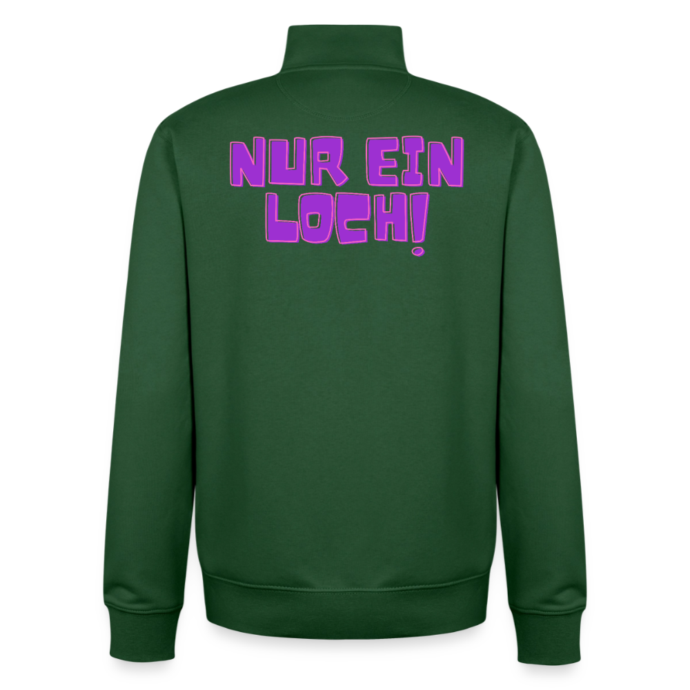 Nur ein Loch! | Kink Fetish Pride Zip Sweatshirt von Stanley/Stella - Flaschengrün