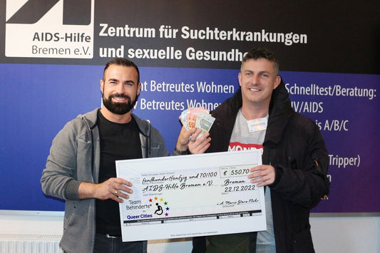 Wir haben 550,70 Euro für die Aids-Hilfe Bremen gesammelt