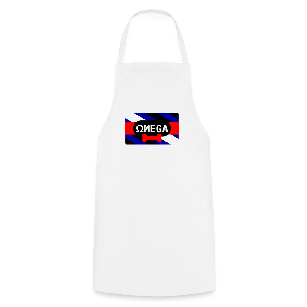 OMEGA Puppy Flag Schürze | Puppy Kink Pride | Kochschürze - Weiß