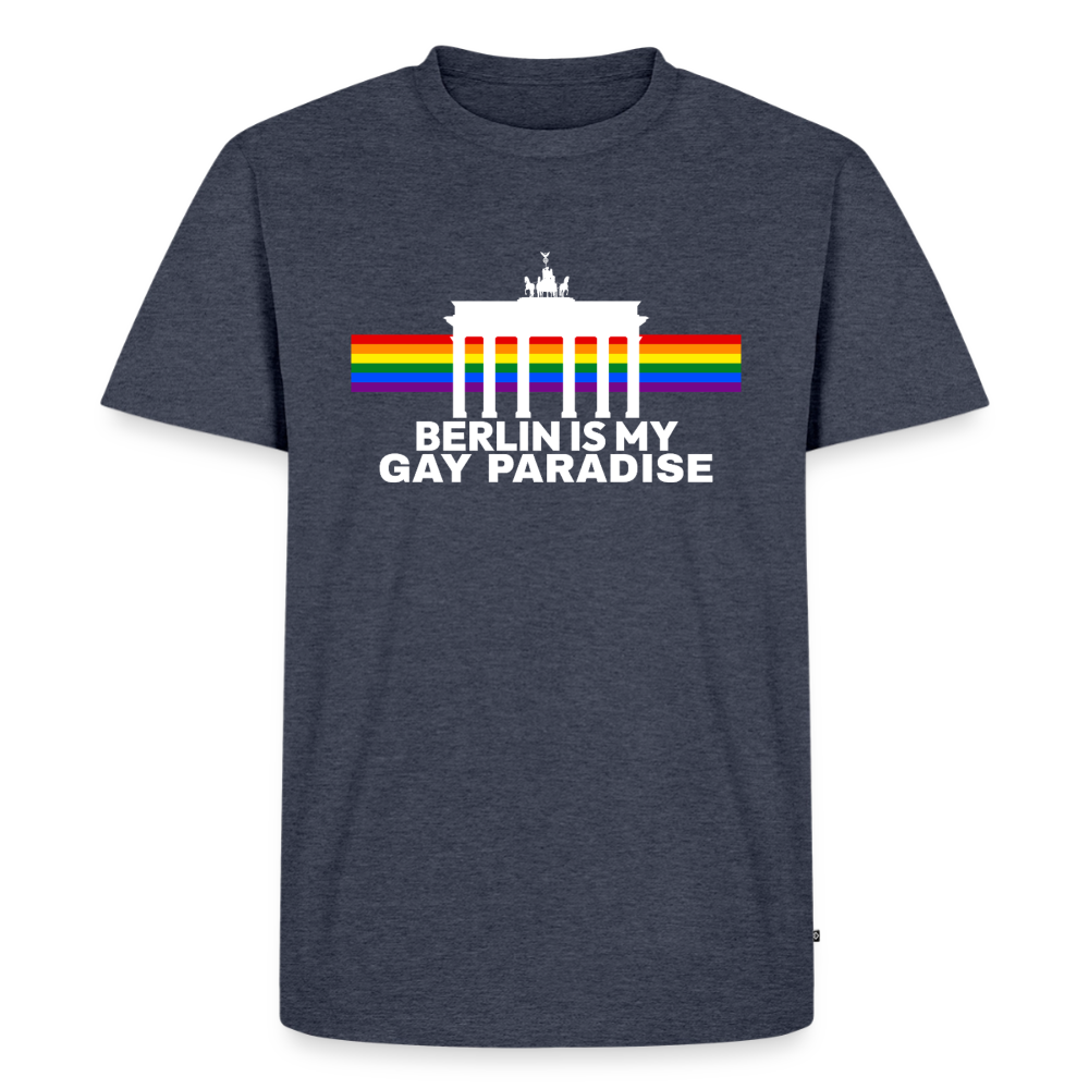 BERLIN IS MY GAY PARADISE Premium Pride T-Shirt - Jeansblau 