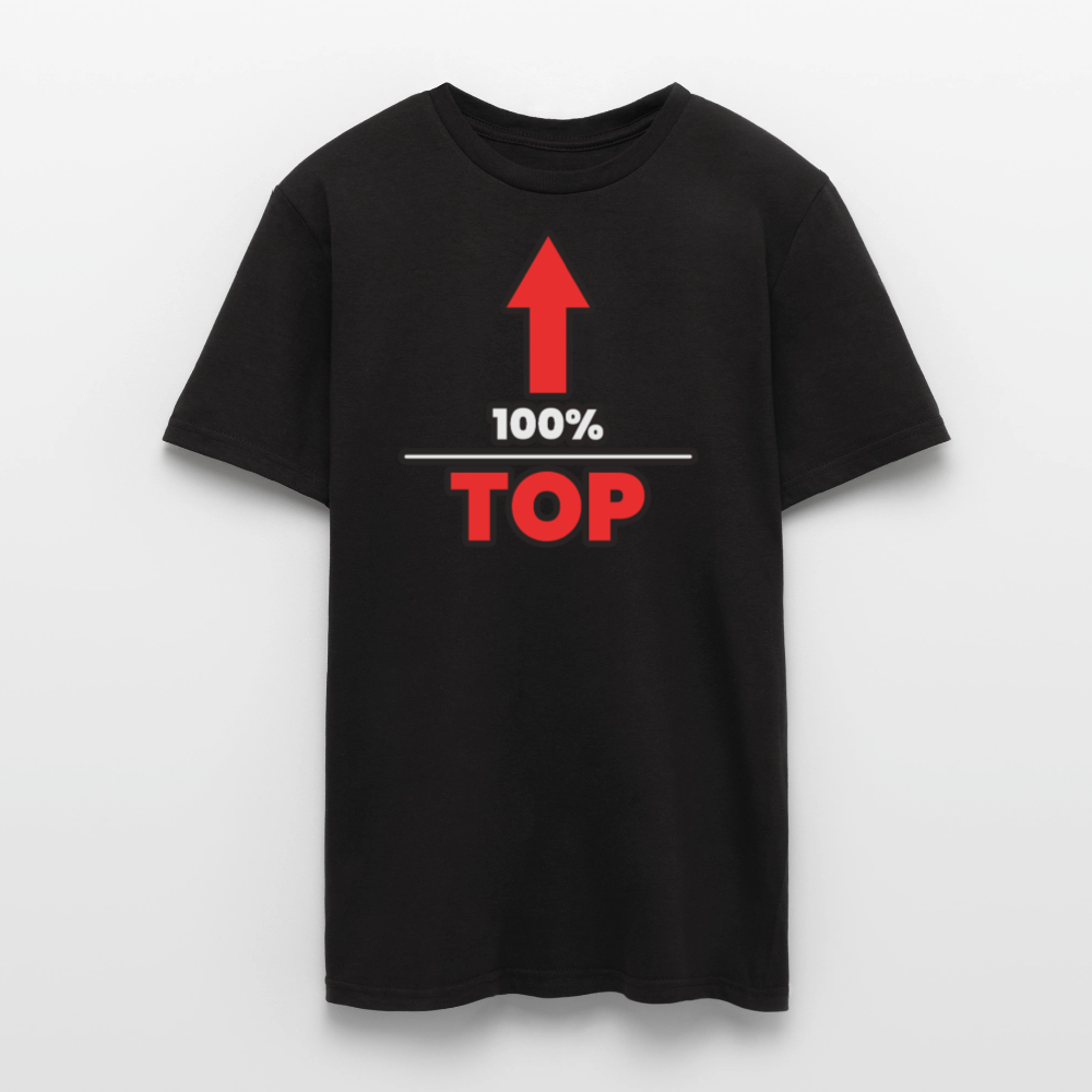 100% TOP [PFEIL] | Kink Fetish Pride T-Shirt - Schwarz