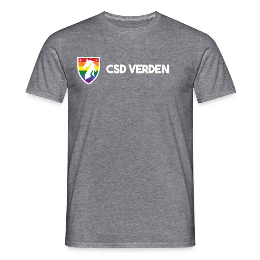 CSD Verden Premium Pride T-Shirt Doppelseitig - Graphit meliert