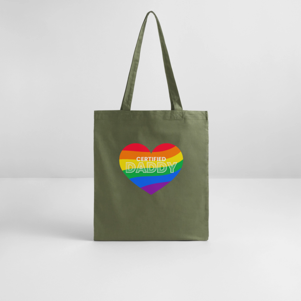 CERTIFIED DADDY | Kink Fetish Pride Bio-Stoffbeutel - Khaki