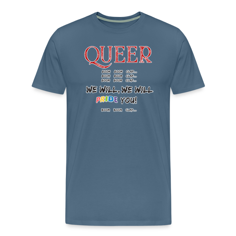 Pride T-Shirt QUEER | Germany Tour 2025 - Blaugrau