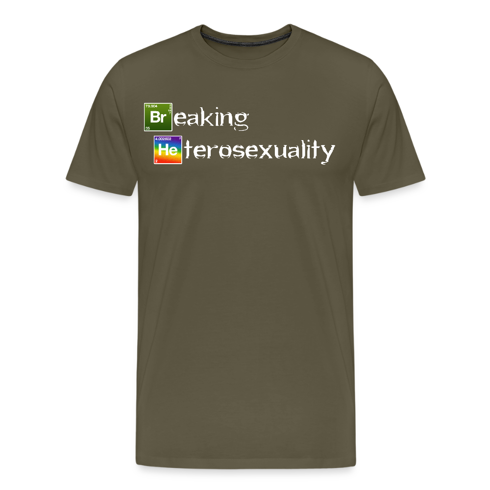 Breaking Heterosexuality Premium T-Shirt - Khaki