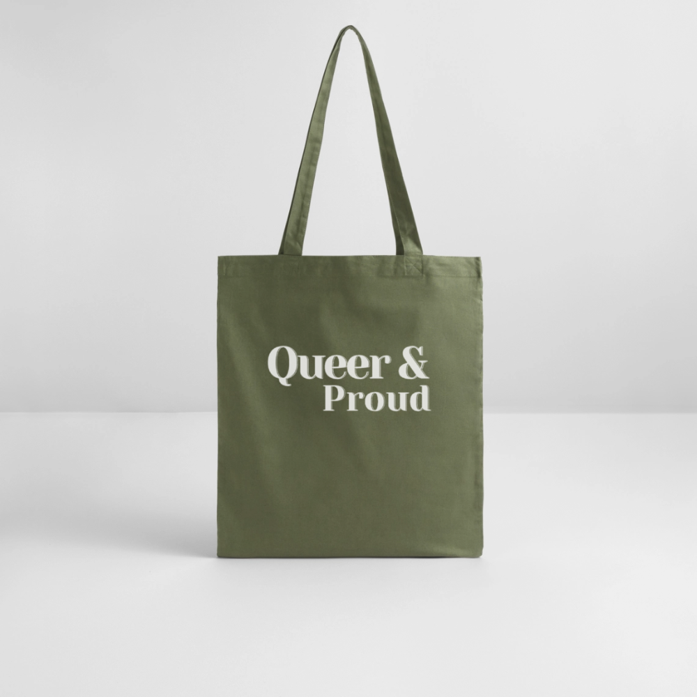Queer & Proud | Pride Bio-Stoffbeutel [SIMPLE] - Khaki