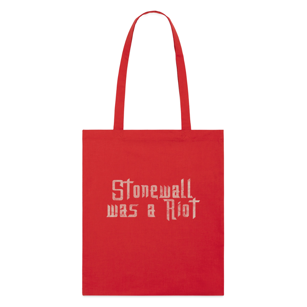 Stonewall was a Riot | Pride Bio-Stoffbeutel - Rot