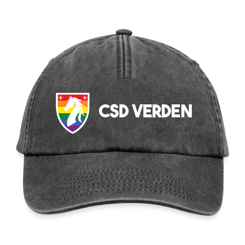 CSD Verden | Pride Vintage Cap - Vintage Schwarz