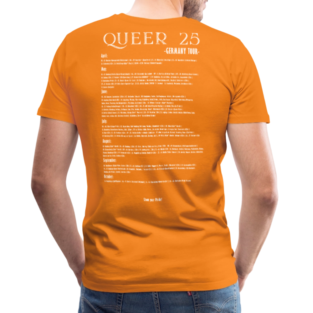 Pride T-Shirt QUEER | Germany Tour 2025 - Orange