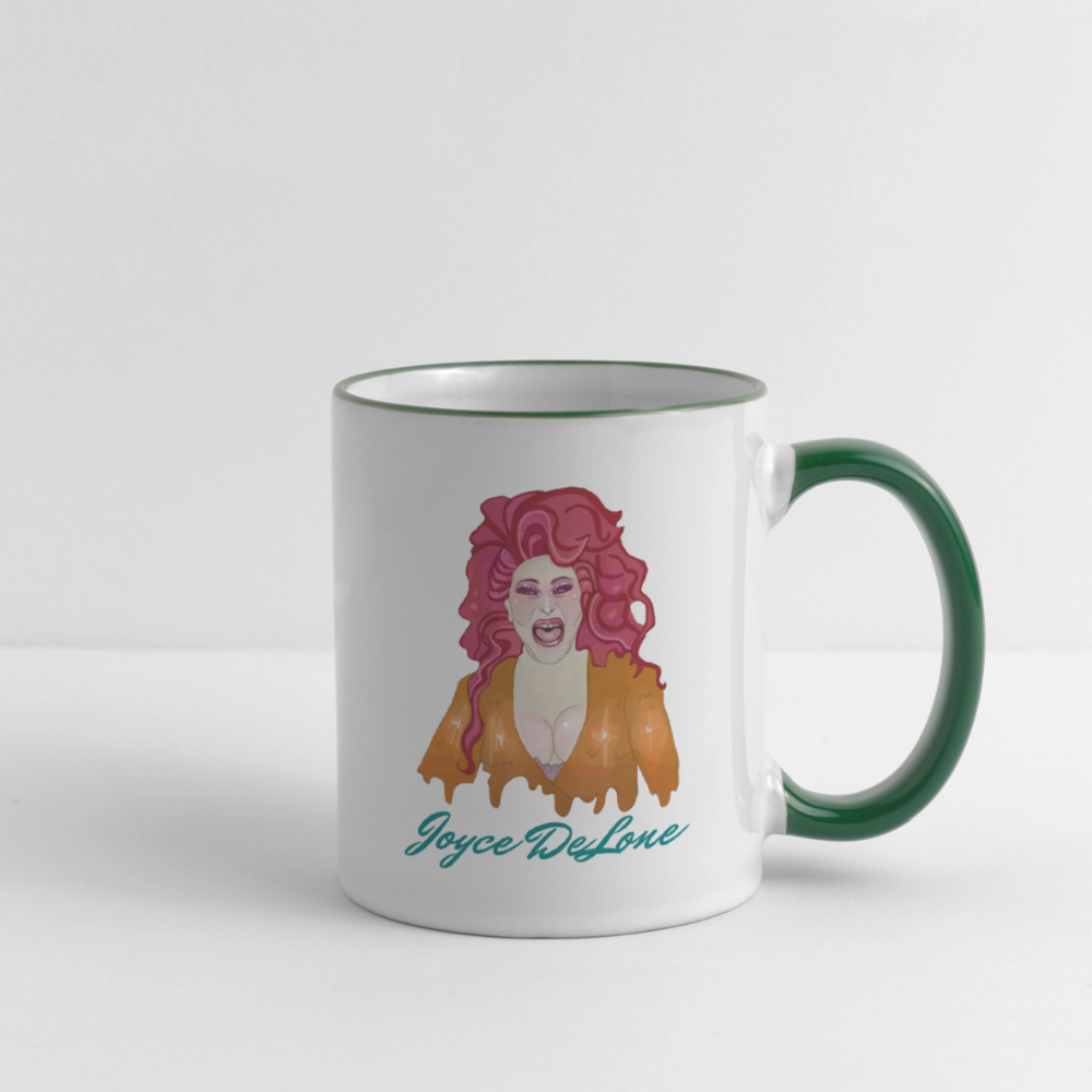 Joyce DeLone Fan-Tasse - Weiß/Dunkelgrün