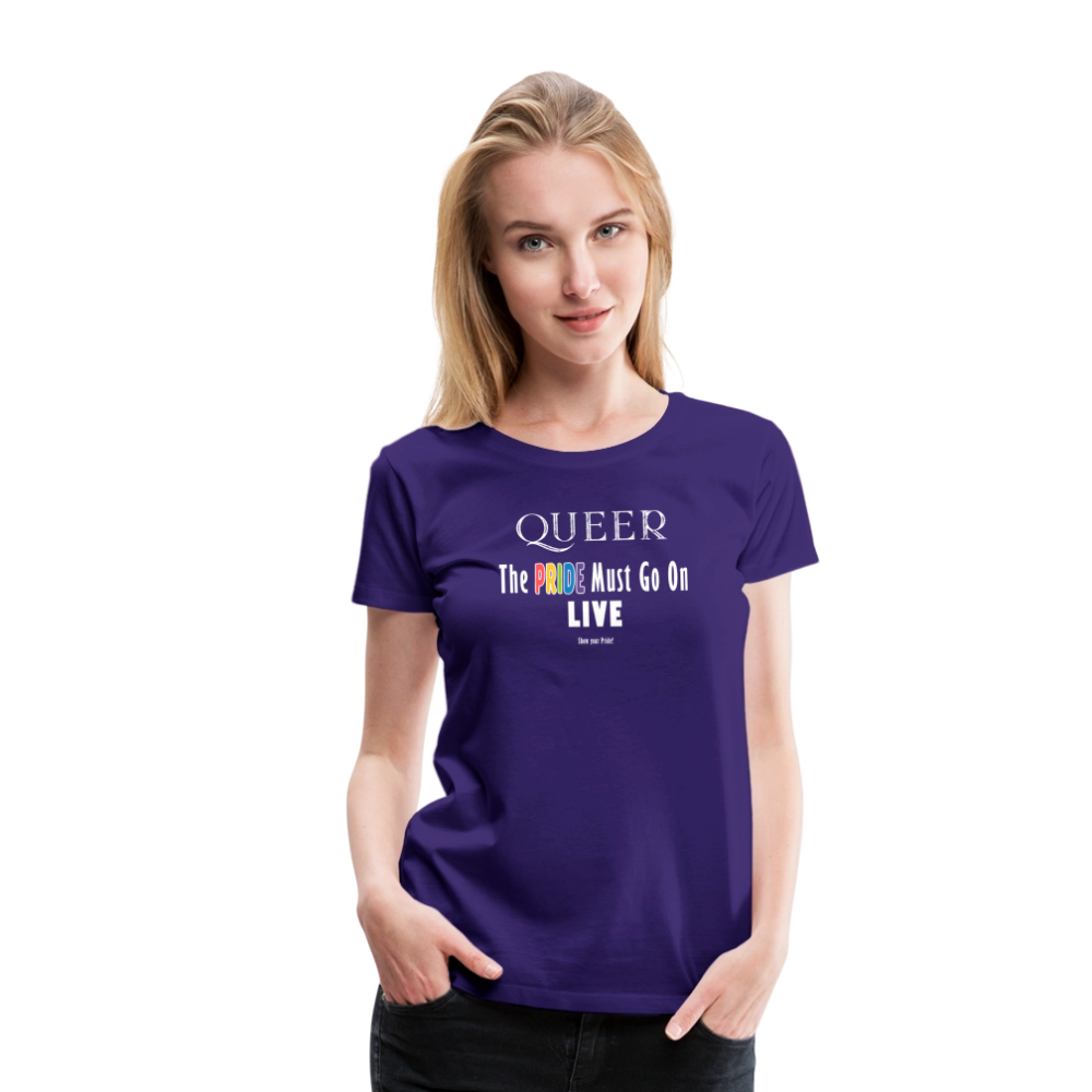 PRIDE Must Go On T-Shirt Germany Tour 2025 - tailiert (lila) - Lila
