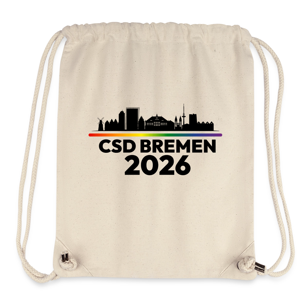 CSD BREMEN 2026 PRIDE | Stanley/Stella recycelter Gym Bag - Naturweiß