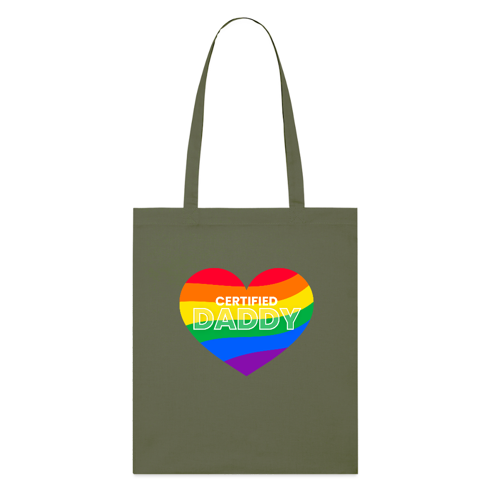 CERTIFIED DADDY | Kink Fetish Pride Bio-Stoffbeutel - Khaki