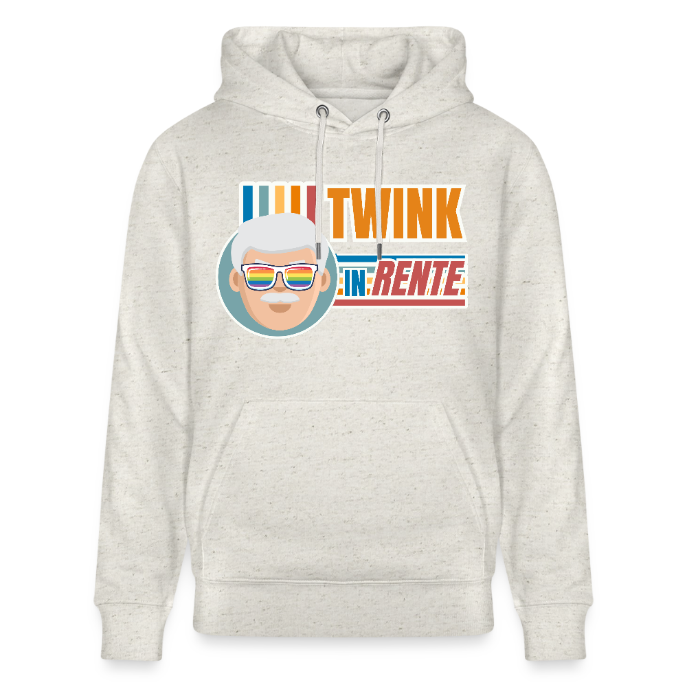 Twink in Rente! | Pride Bio-Hoodie Unisex - Beige meliert