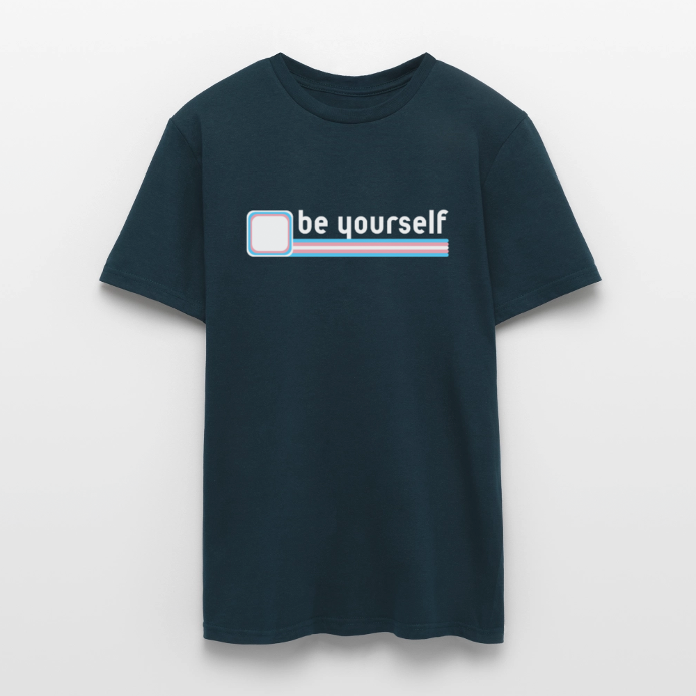 "be yourself" | Trans Pride T-Shirt - Navy