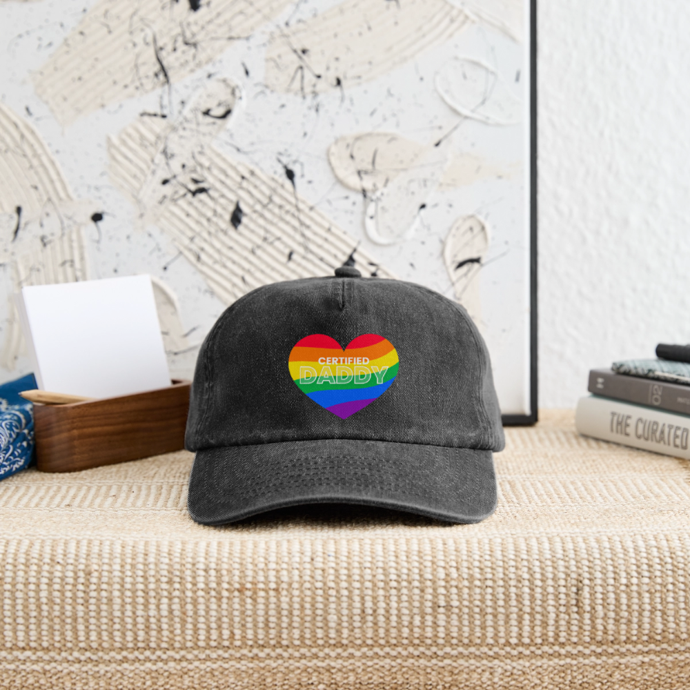 CERTIFIED DADDY | Kink Fetish Pride Vintage Cap - Vintage Schwarz