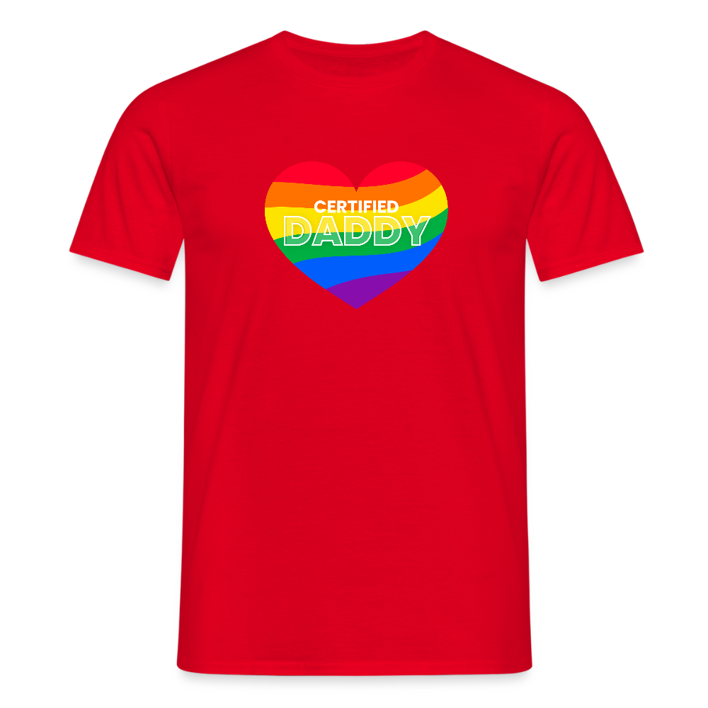 CERTIFIED DADDY | Kink Fetish Pride T-Shirt - Rot