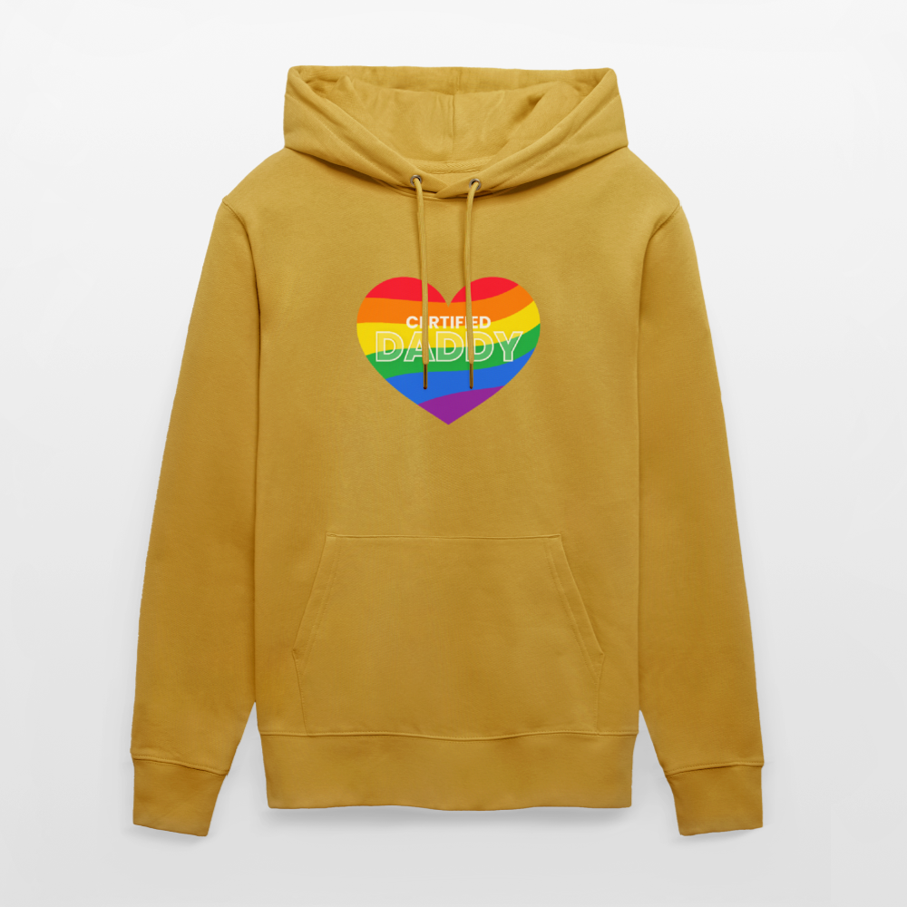 CERTIFIED DADDY | Kink Fetish Pride Bio-Hoodie Unisex - Ocker