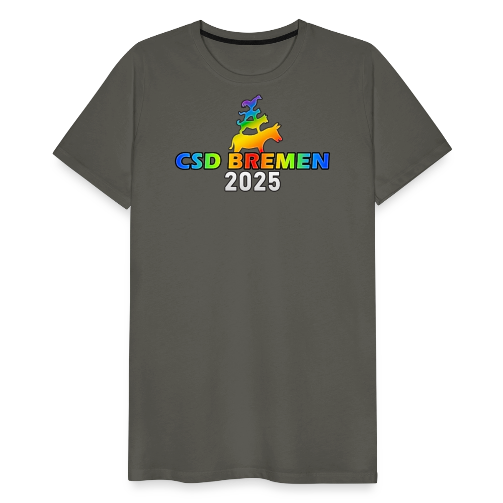 CSD Bremen 2025 Pride Premium T-Shirt - Asphalt