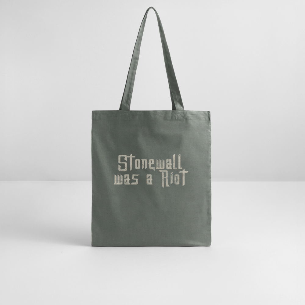 Stonewall was a Riot | Pride Bio-Stoffbeutel - Anthrazit