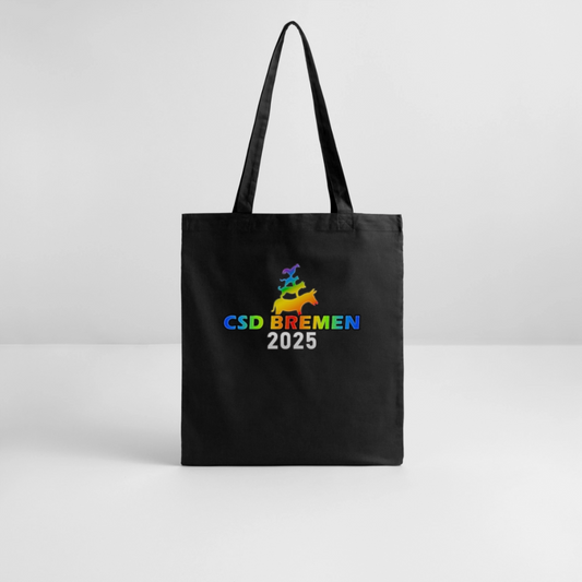 CSD BREMEN 2025 | Pride Bio-Stoffbeutel [SIMPLE] - Schwarz