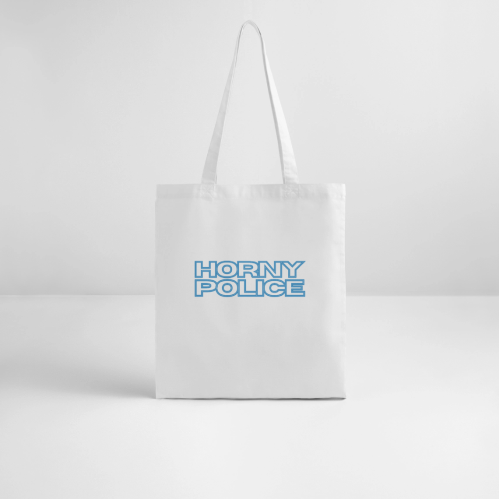 HORNY POLICE | Kink Fetish Pride Bio-Stoffbeutel - Weiß