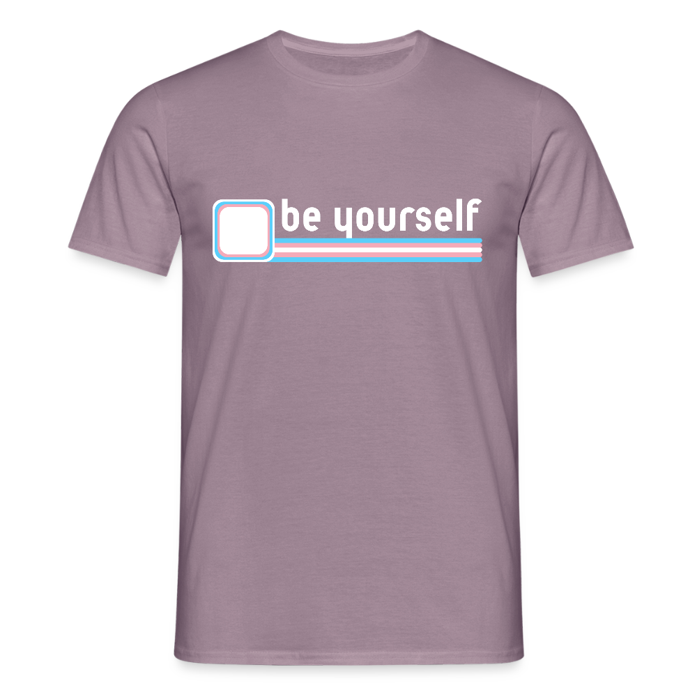 "be yourself" | Trans Pride T-Shirt - Lilagrau 