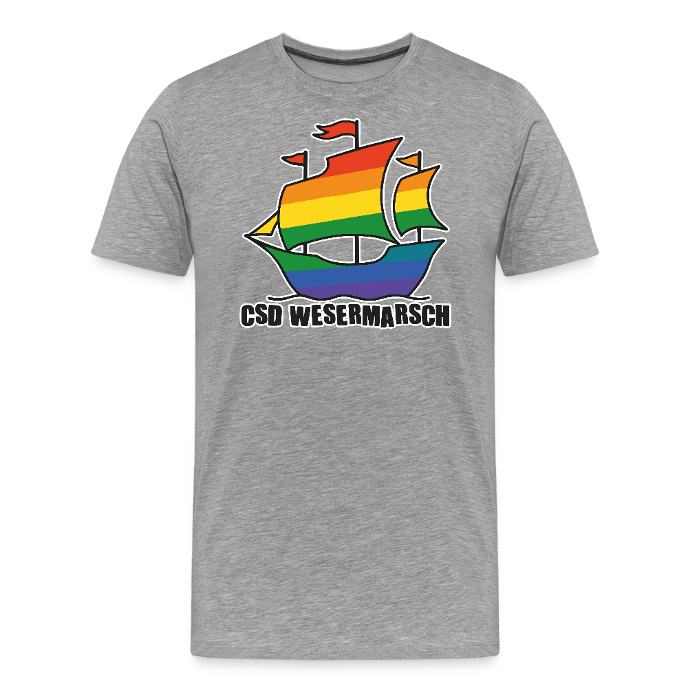 CSD Wesermarsch Premium T-Shirt - Grau meliert