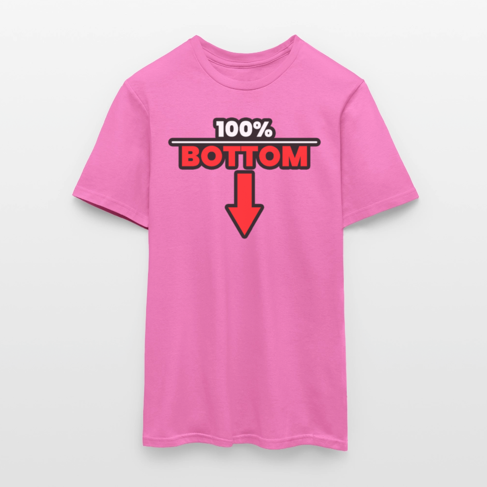 100% BOTTOM [PFEIL] | Kink Fetish Pride T-Shirt - Pink