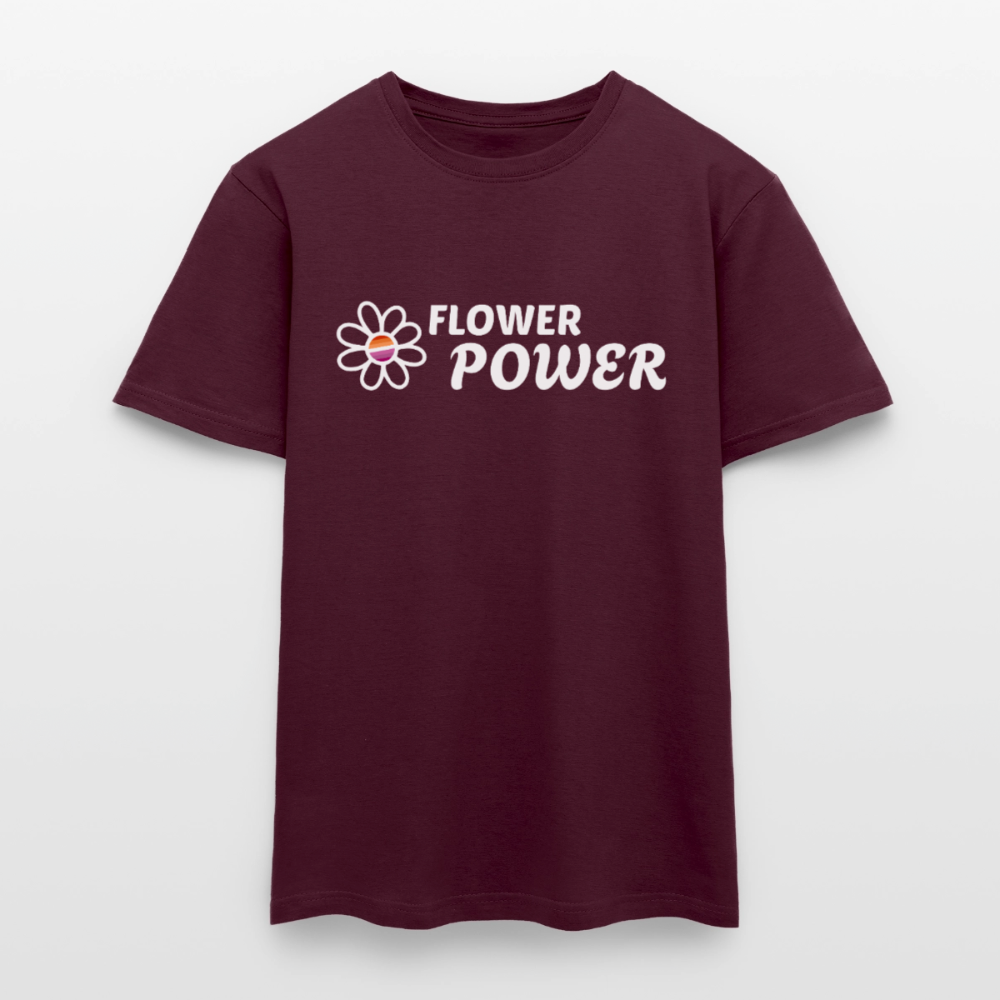 Flower Power Lesbisch T-Shirt | Retro WLW Pride LGBTQ - Ziegelrot