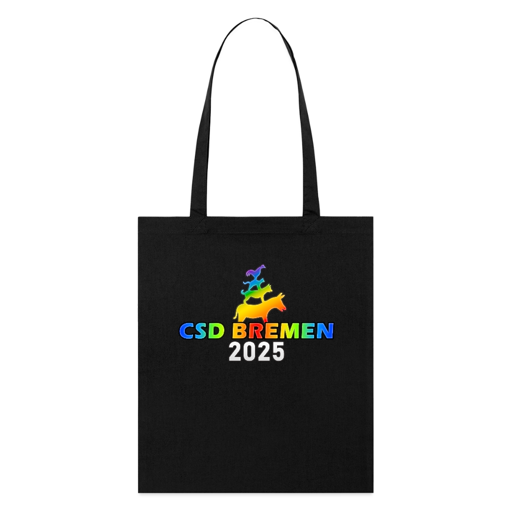 CSD BREMEN 2025 | Pride Bio-Stoffbeutel [SIMPLE] - Schwarz