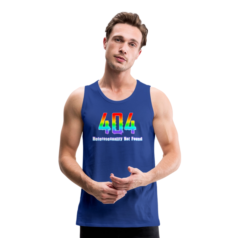 Error 404 Heterosexuality Not Found Premium Tank Top - Königsblau