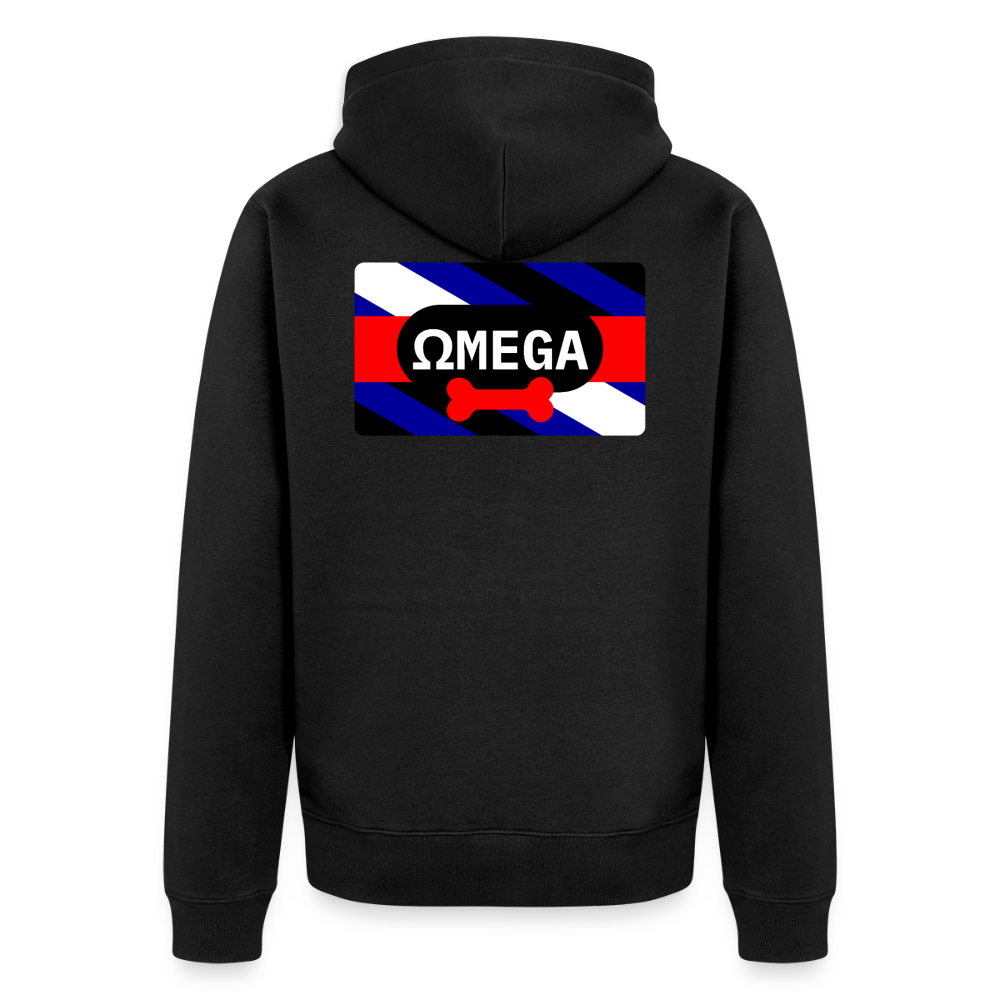 OMEGA Puppy Flag | Puppy Kink Pride | Premium Kapuzenjacke - Schwarz