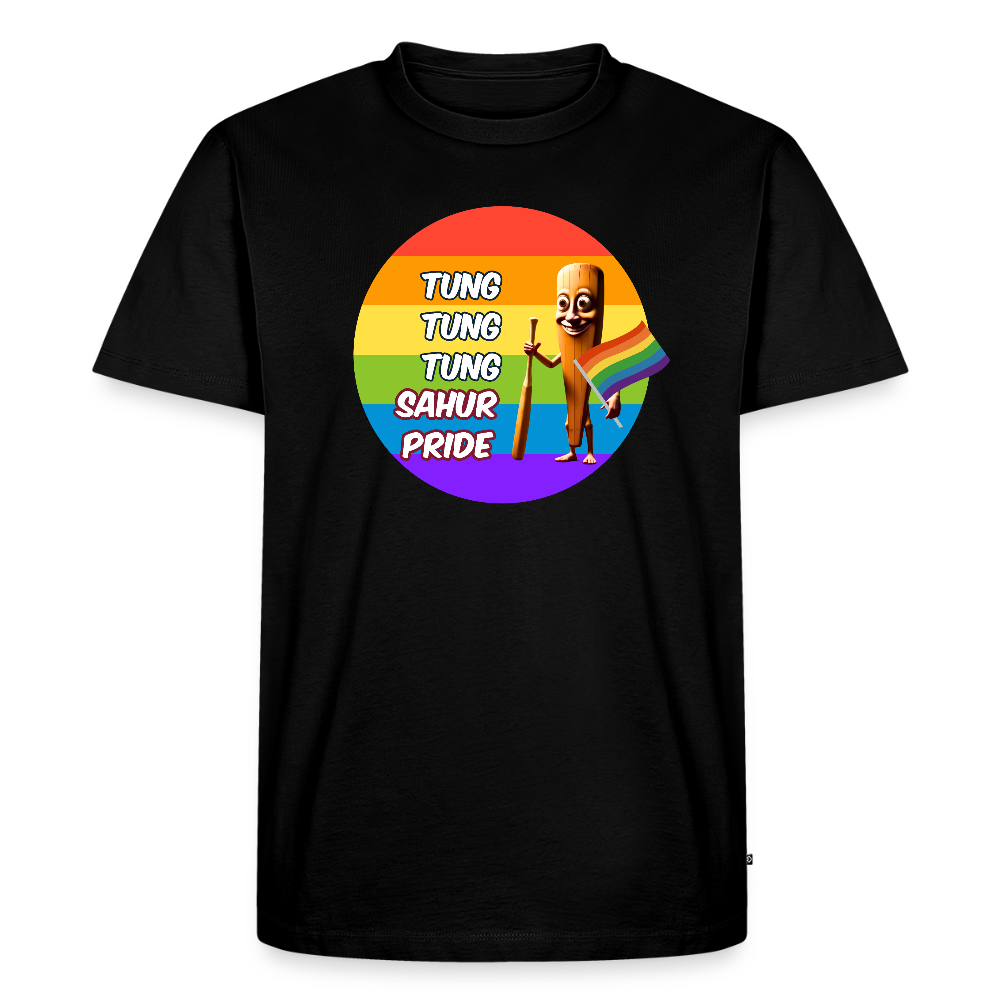 Tung Tung Tung Sahur Pride Premium T-Shirt - Schwarz
