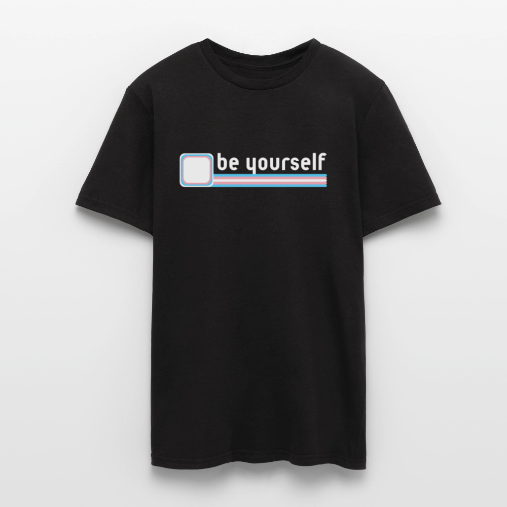 "be yourself" | Trans Pride T-Shirt - Schwarz