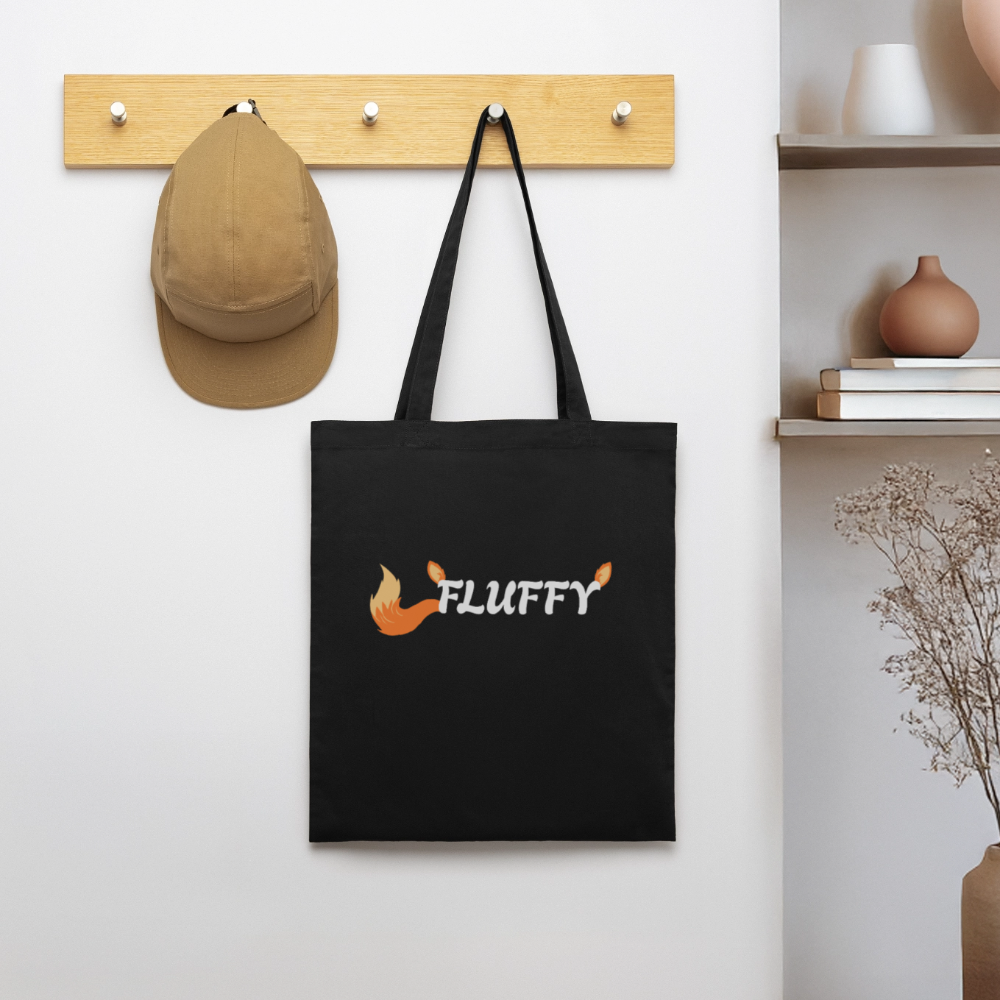 FLUFFY | Furry Pride Bio-Stoffbeutel - Schwarz
