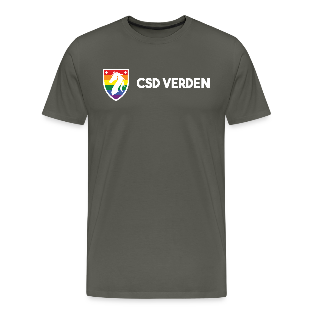 CSD Verden Premium Pride T-Shirt Doppelseitig - Asphalt