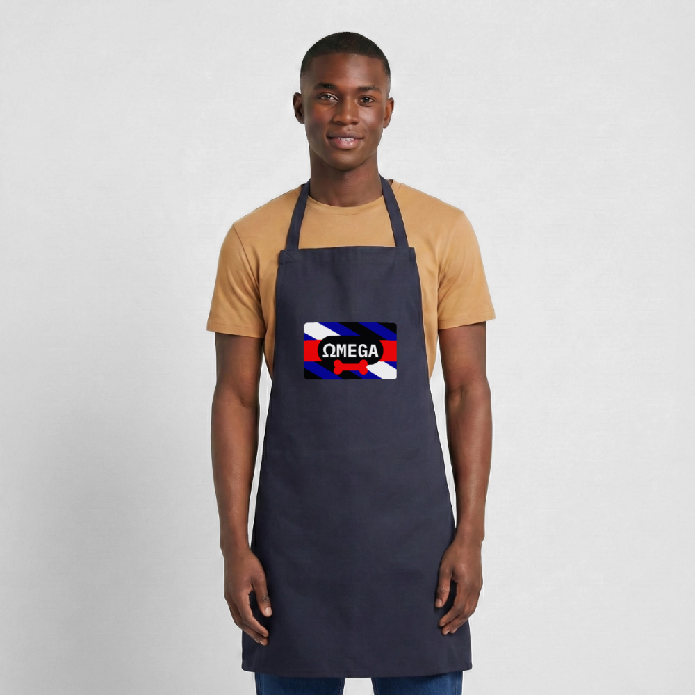 OMEGA Puppy Flag Schürze | Puppy Kink Pride | Kochschürze - Navy