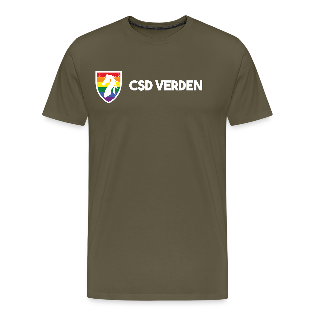 CSD Verden Premium Pride T-Shirt Doppelseitig - Khaki