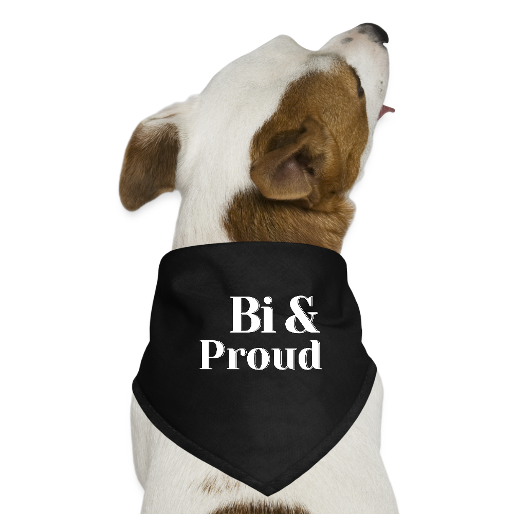 Bi & Proud Pride Hunde-Bandana - Schwarz