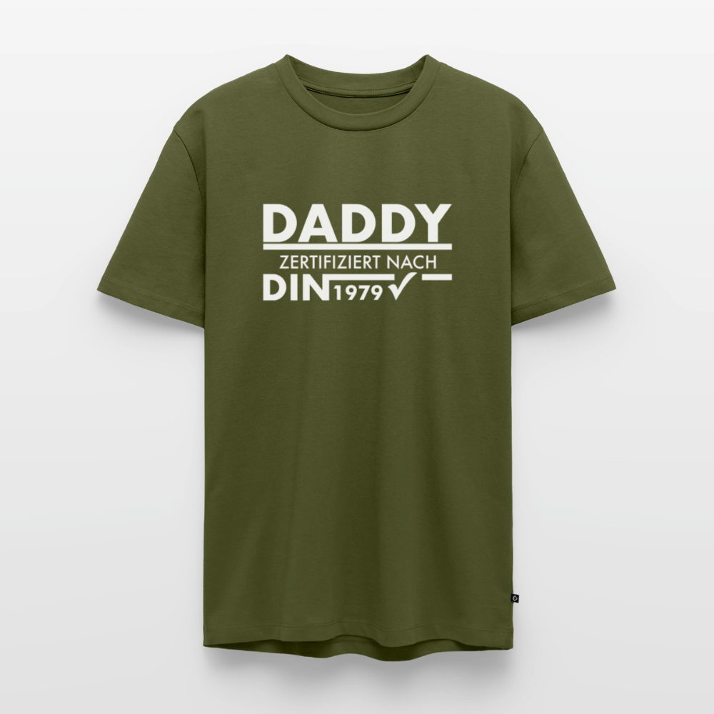 Personalisiertes „Daddy Zertifiziert“ T-Shirt – Nach DIN-Norm [Jahr] - Khaki