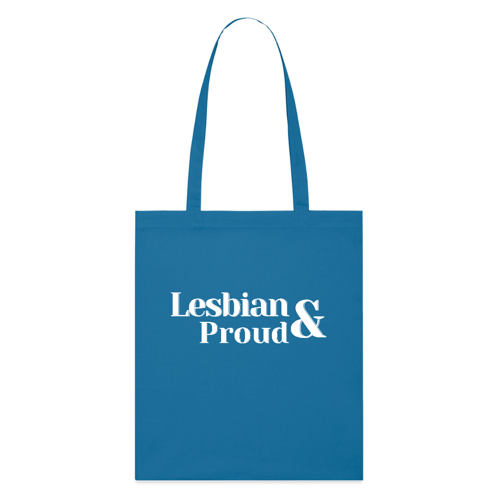 Lesbian & Proud | Pride Bio-Stoffbeutel [SIMPLE] - Königsblau