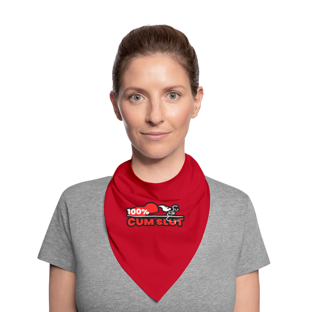 100% CUM SLUT | Kink Fetish Pride Bandana - Rot