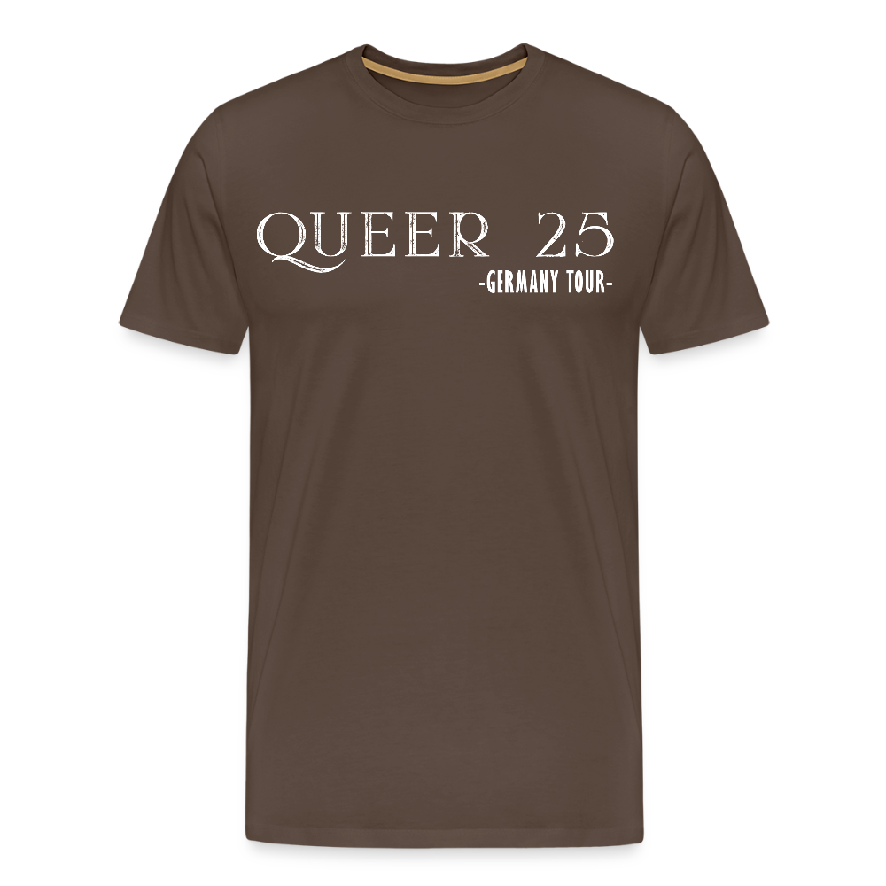 QUEER 2025 Germany CSD Tour Premium T-Shirt - Edelbraun