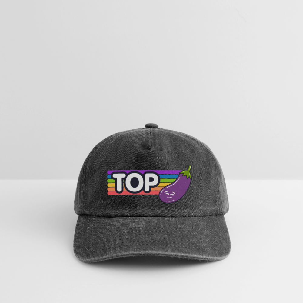 Top Gay | Pride Vintage Cap - Vintage Schwarz
