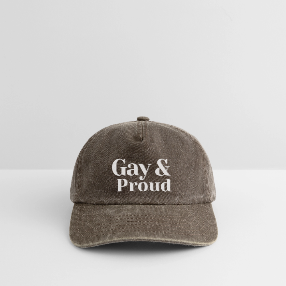 Gay & Proud | Pride Vintage Cap [SIMPLE] - Vintage Braun