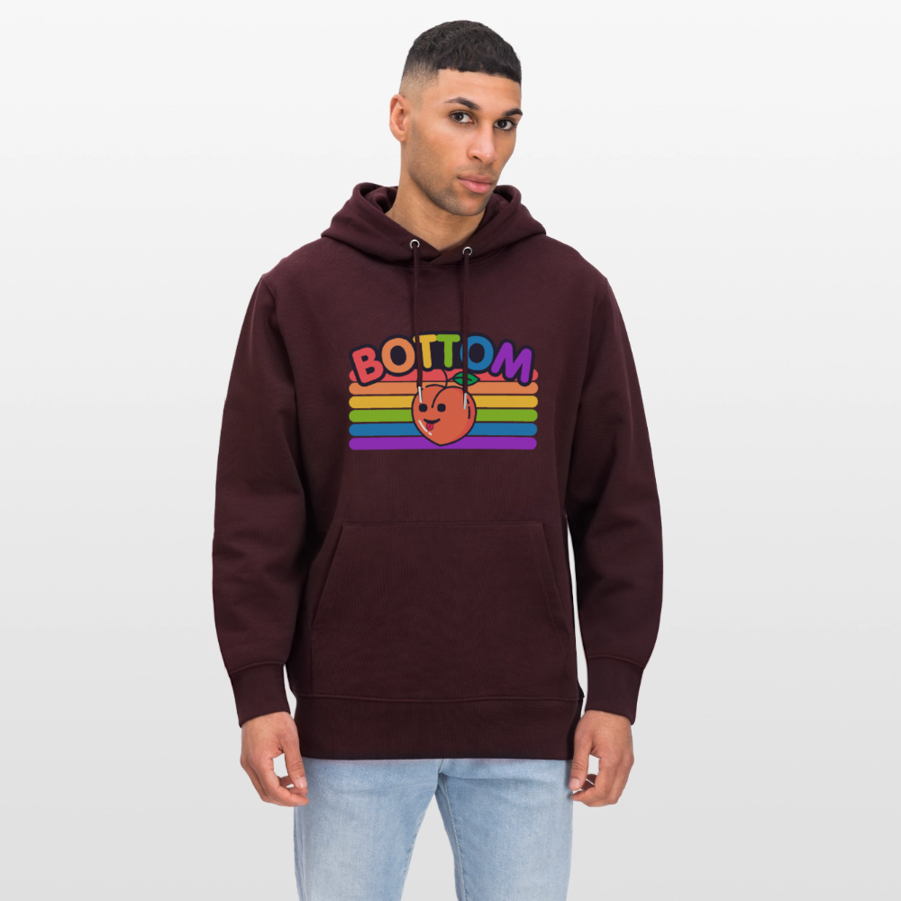 Bottom Gay | Pride Bio-Hoodie Unisex - Maroon