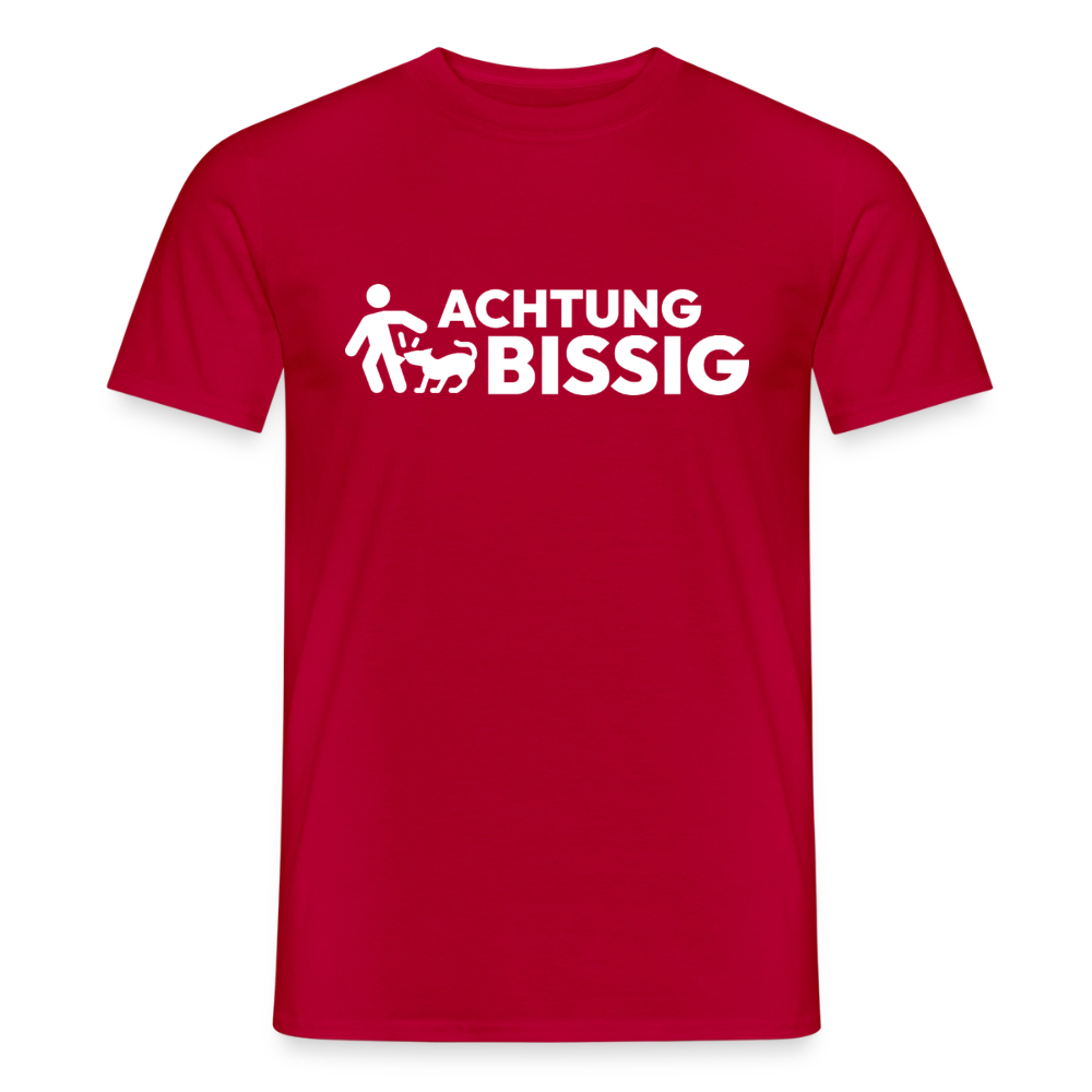 Achtung Bissig T-Shirt | Puppy Play Statement - Rot