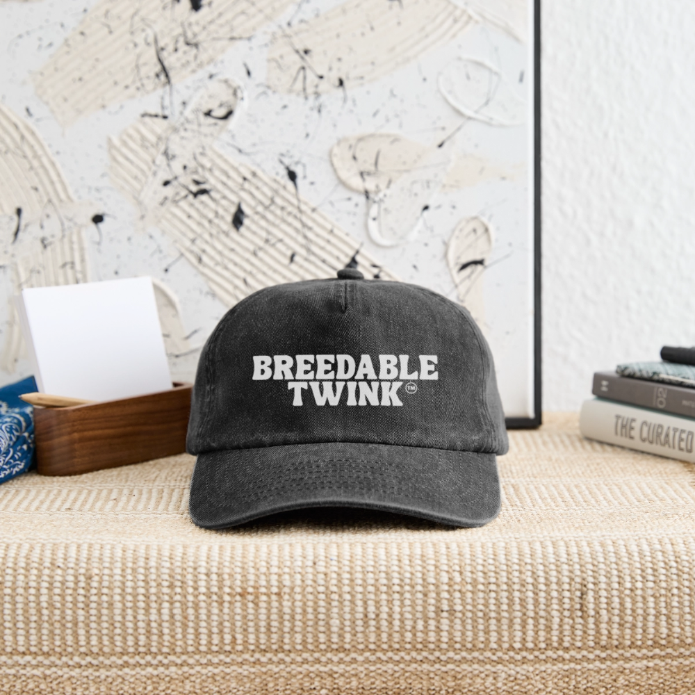 Breedable Twink™ | Kink Fetish Pride Vintage Cap - Vintage Schwarz